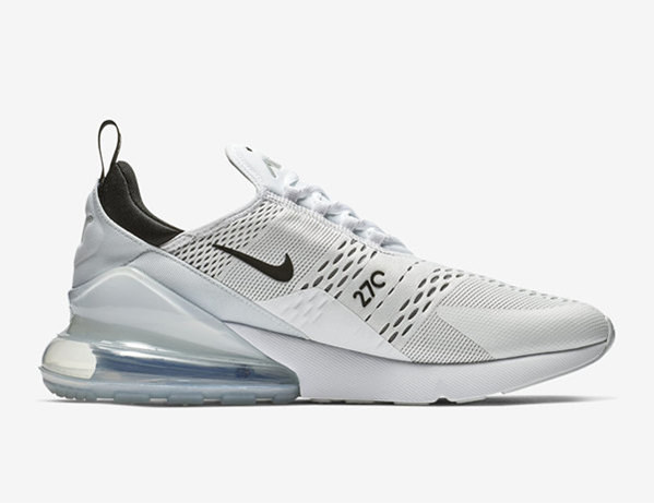 Men's Hot sale Running weapon Air Max 270 White Shoes 0115
